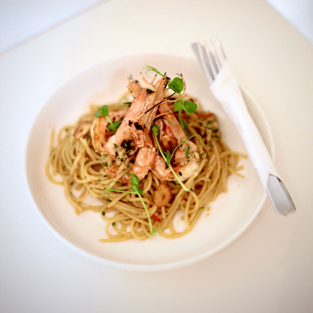 [EC] *FAV* Aglio e Olio With Miso Garlic Prawn In White Wine Sauce