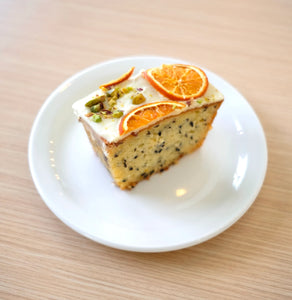 [EC] Orange And Flaxseed Teacake (Whole Loaf)