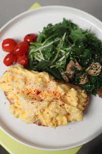 [EC] Mushroom And Kale With Scrambled Eggs