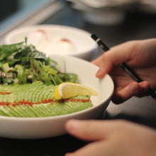 Load image into Gallery viewer, brawn &amp; brains coffee, avocado on sourdough, feta cheese, and side of mixed mesclun salad, east coast food, mains
